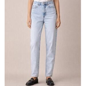BDG Mom Jeans High Rise Tapered Leg Acid Wash 80s Style Size 25 (US 0/2)